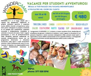 Wonder Camp - Vacanze per studenti avventurosi